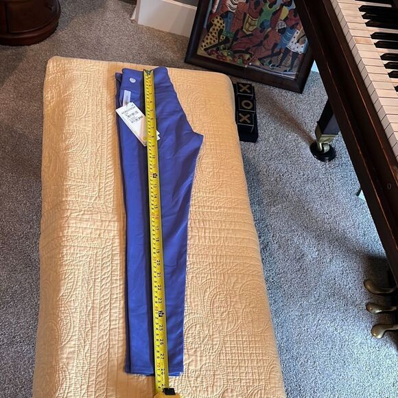 Zella Kids Blue Marlin Waist Pocket Leggings Small - Picture 6 of 8